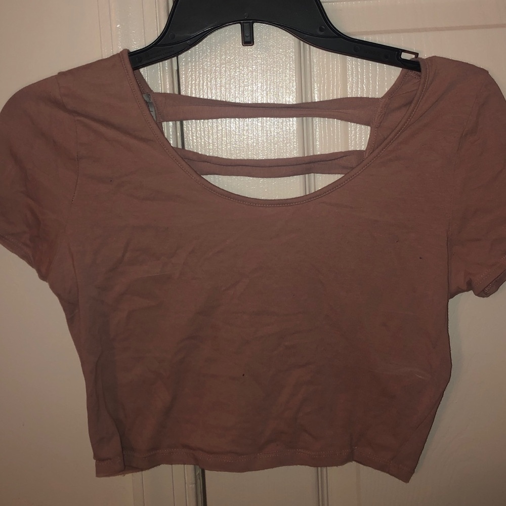 Pink crop tee shirt